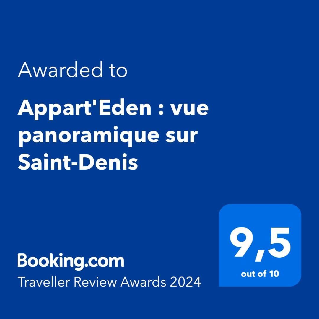Appartement Appart'Eden : vue panoramique sur Saint-Denis à Sainte-Clotilde Extérieur photo
